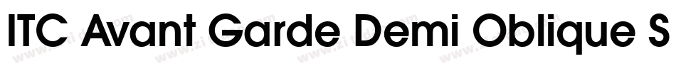 ITC Avant Garde Demi Oblique SWA字体转换